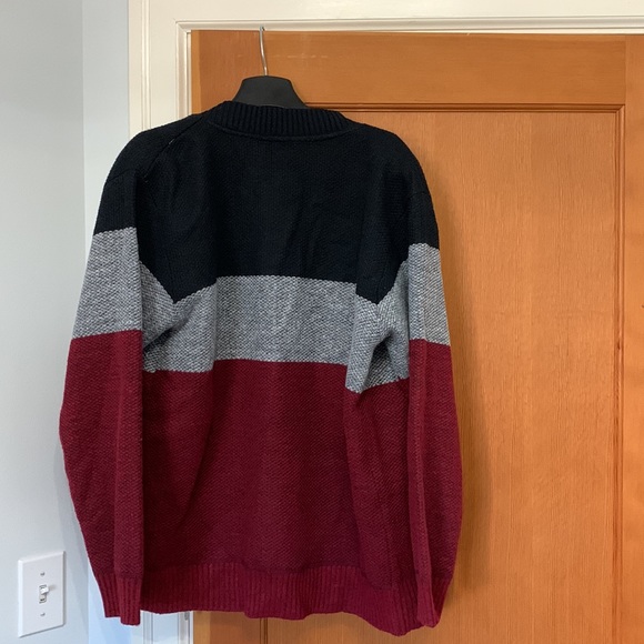 NWOT Men’s zip cardigan with flannel lining - Picture 4 of 4